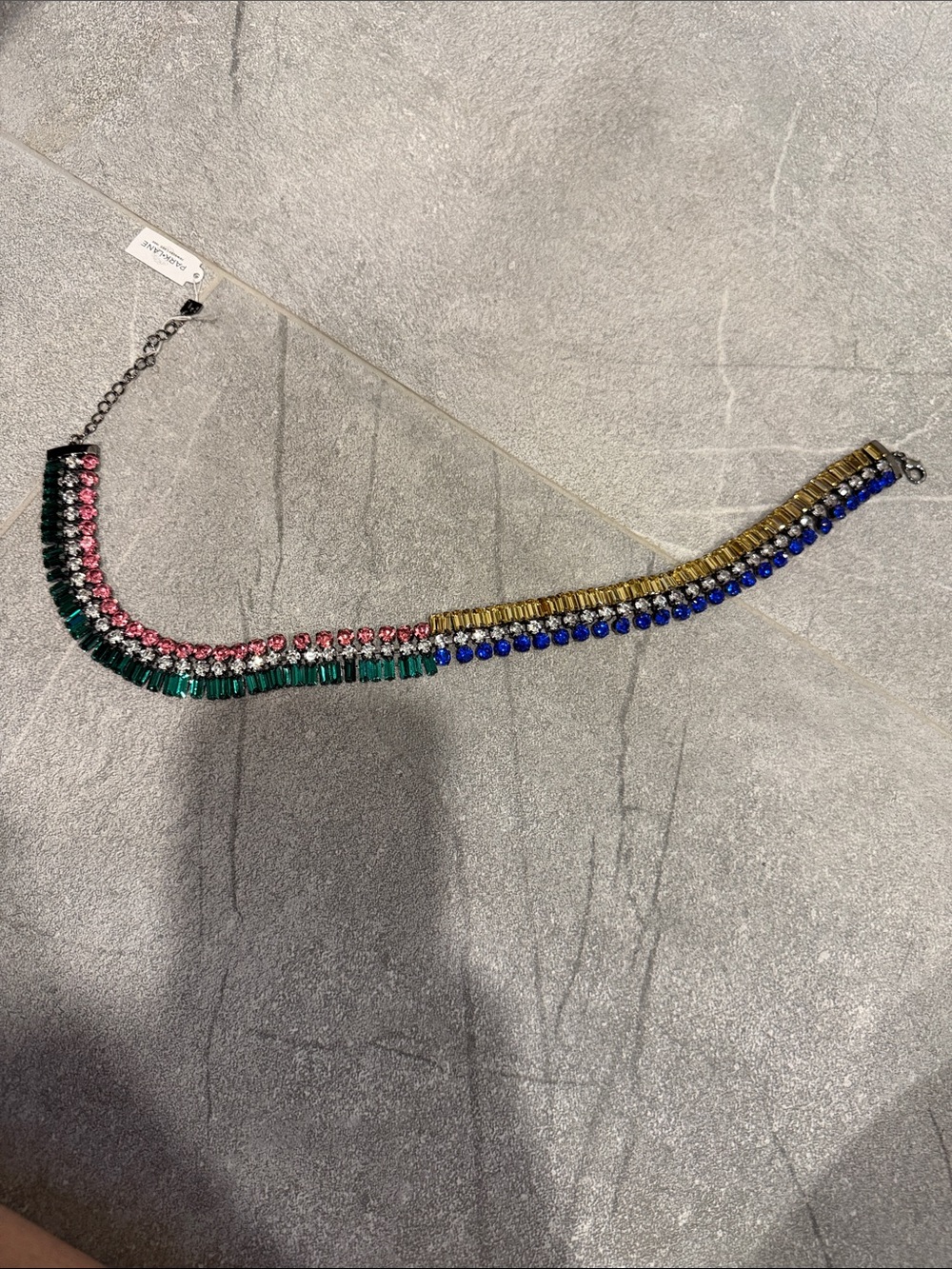 Multi-Color Crystal Statement Necklace - Women Jewelry